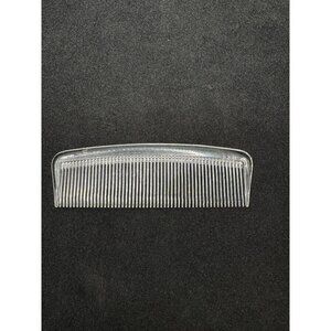 Vintage Clear Plastic Hair Comb For Styling & Grooming
